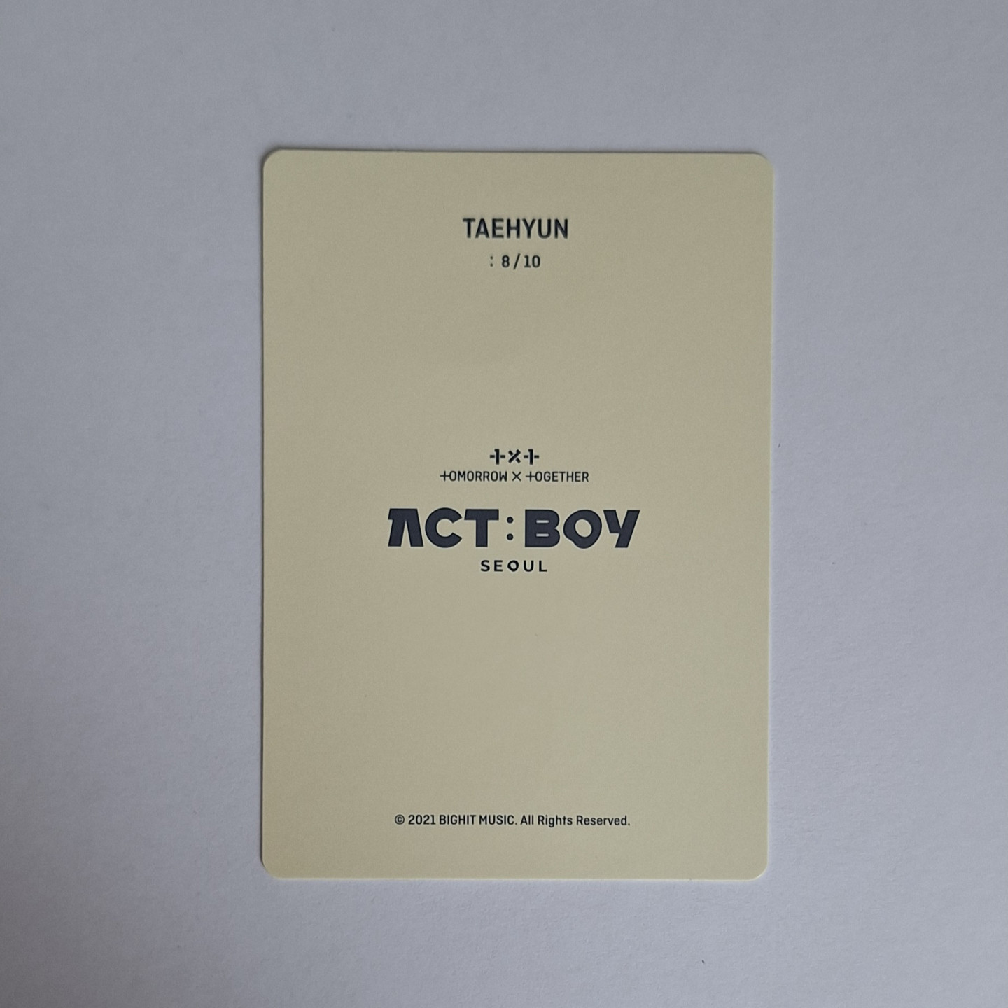 TXT Taehyun - ACT: Boy Seoul photocard ( 8/10 )