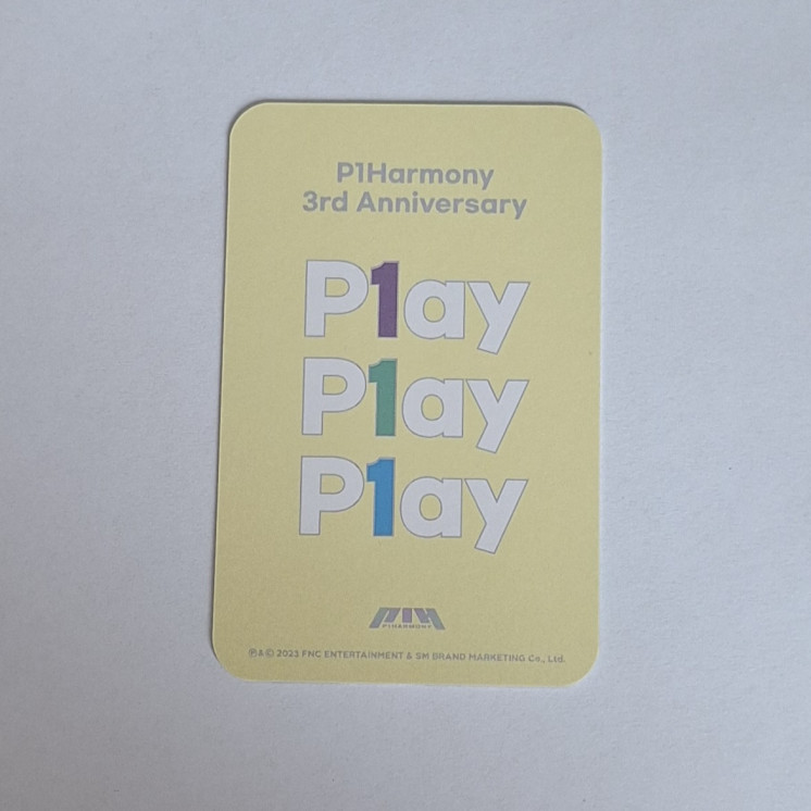 P1Harmony Theo - P1Harmony 3rd Anniversary Photocard