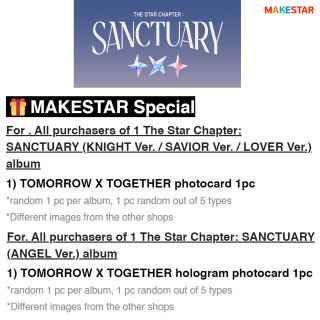 TOMORROW X TOGETHER - The Star Chapter: SANCTUARY - Makestar POB only