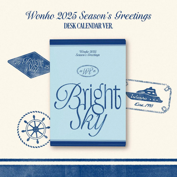 WONHO - 2025 SEASON'S GREETINGS [Bright Sky] DESK CALENDAR Ver.