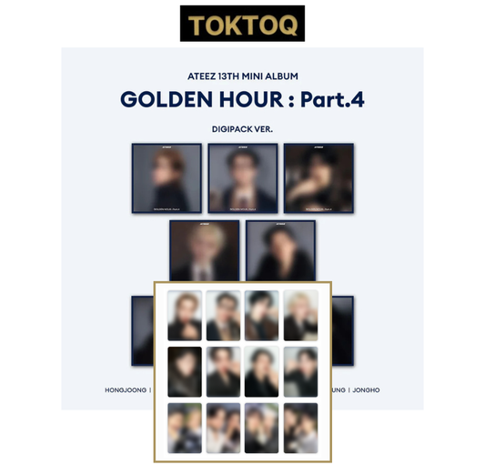 [TOKTOQ POB] ATEEZ - GOLDEN HOUR : Part.4 [DIGIPACK Ver.] SET