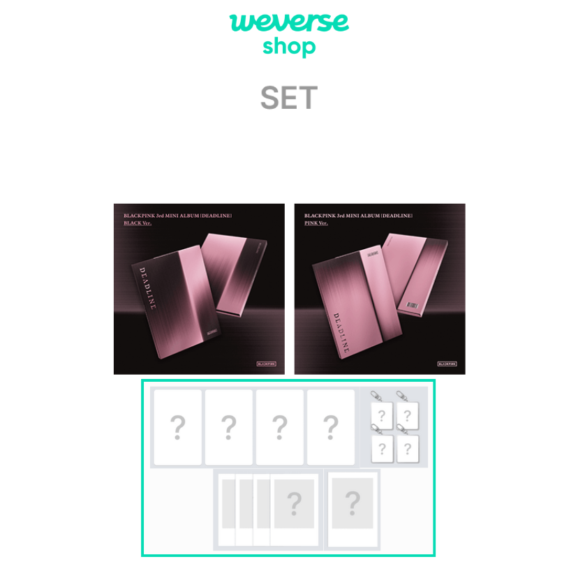 [WV POB] BLACKPINK - DEADLINE [BLACK+PINK] SET