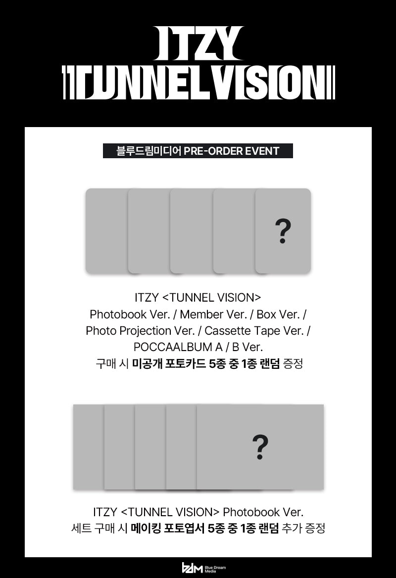 [BDM POB]  ITZY - TUNNEL VISION [POCAALBUM Ver.] RANDOM