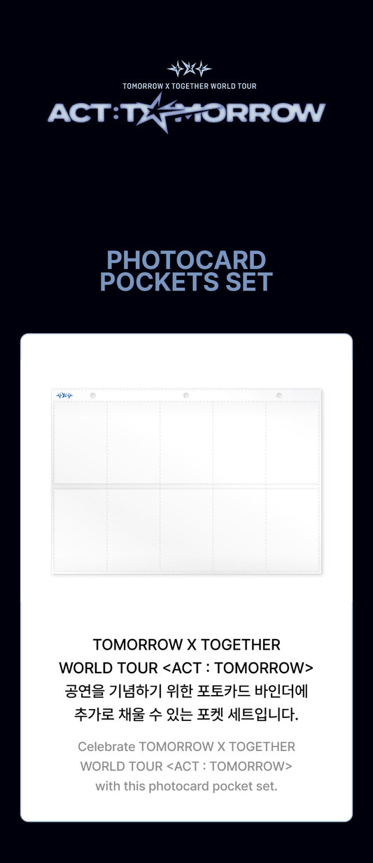 TXT - WORLD TOUR <ACT : TOMORROW> [Photocard Pockets Set]