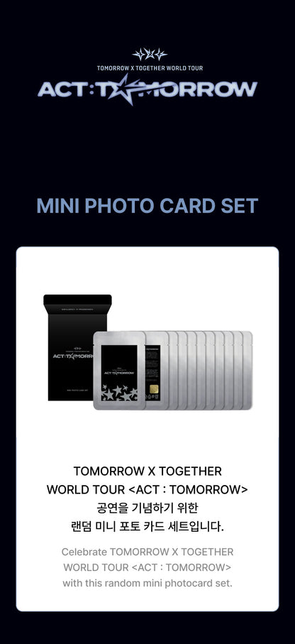 TXT - WORLD TOUR <ACT : TOMORROW> [Mini Photo Card Set]