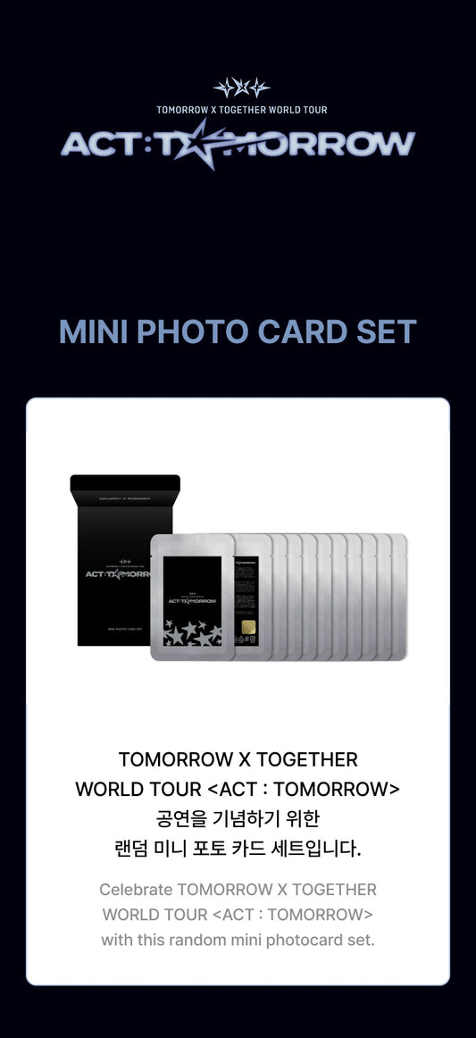 TXT - WORLD TOUR <ACT : TOMORROW> [Mini Photo Card Set]