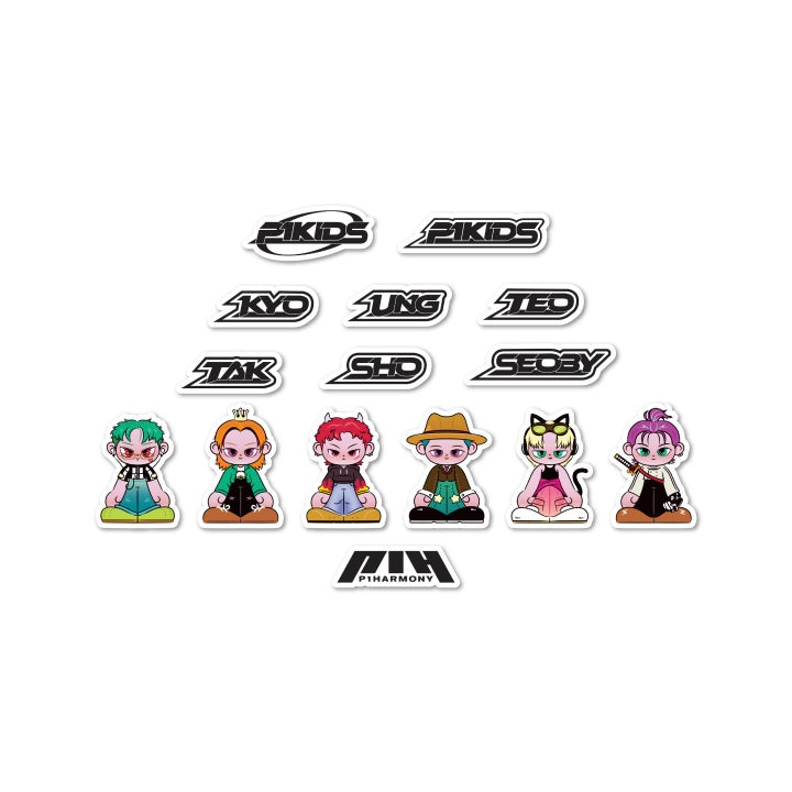 P1Harmony - Character 'P1KIDS' Official Merch [STICKER PACK]