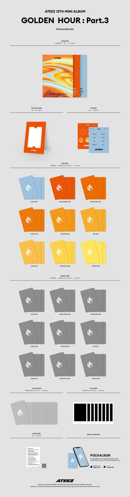 ATEEZ - GOLDEN HOUR : Part.3 [POCAALBUM Ver.]