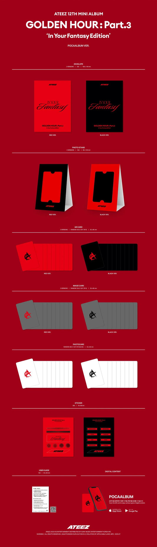 ATEEZ - GOLDEN HOUR : Part.3 'In Your Fantasy Ediition' [POCAALBUM Ver.]