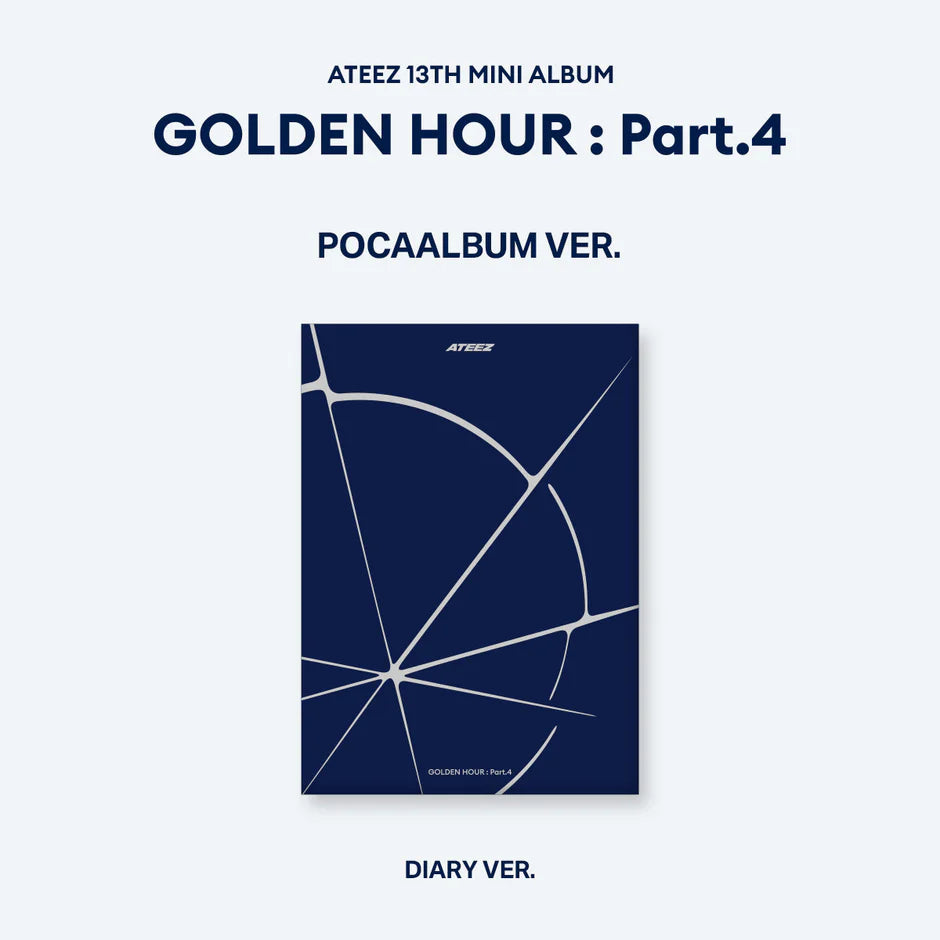 [TOKTOQ POB] ATEEZ - GOLDEN HOUR : Part.4 [POCAALBUM Ver.] SET