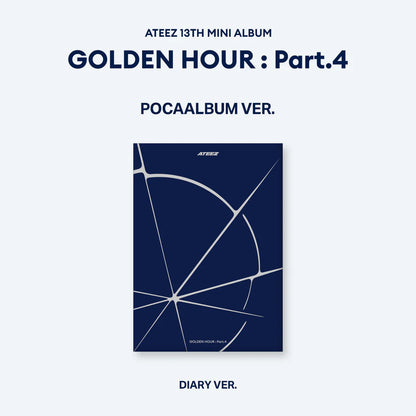 [TOKTOQ POB] ATEEZ - GOLDEN HOUR : Part.4 [POCAALBUM Ver.] SET