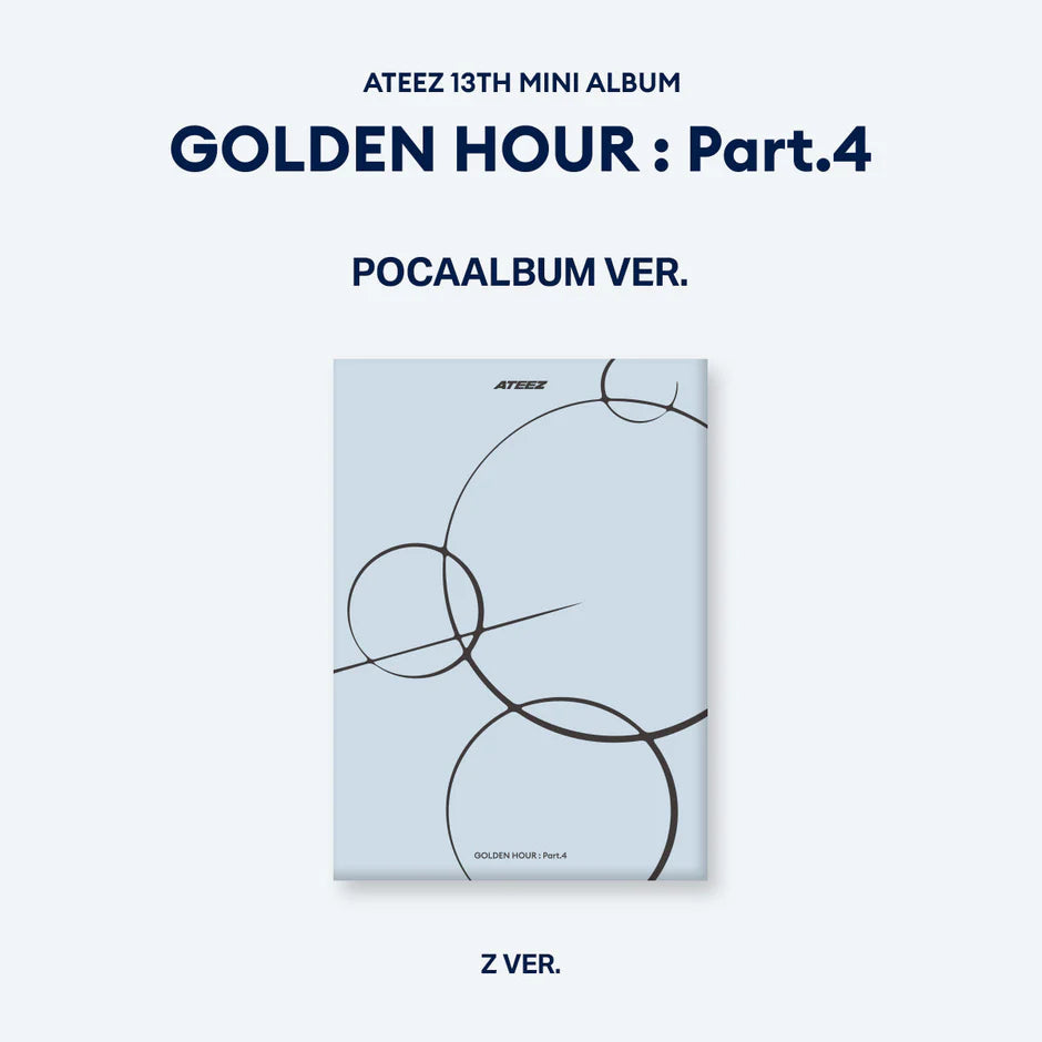 [TOKTOQ POB] ATEEZ - GOLDEN HOUR : Part.4 [POCAALBUM Ver.] SET