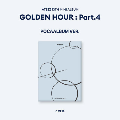 [TOKTOQ POB] ATEEZ - GOLDEN HOUR : Part.4 [POCAALBUM Ver.] SET