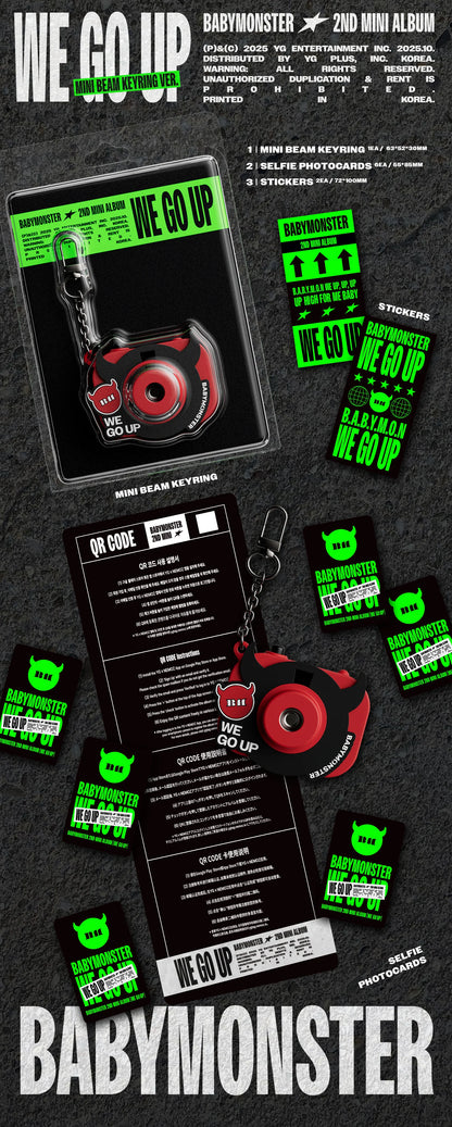 BABYMONSTER - WE GO UP [MINI BEAM KEYRING Ver.]