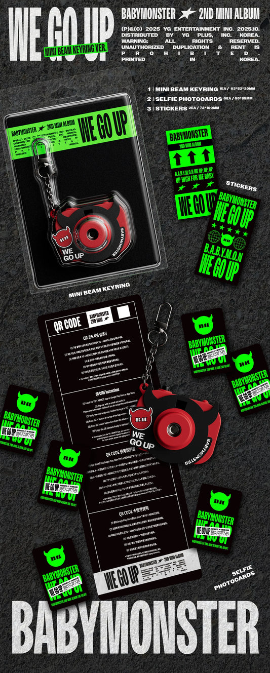 BABYMONSTER - WE GO UP [MINI BEAM KEYRING Ver.]