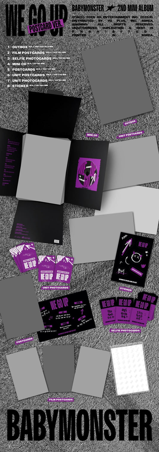 BABYMONSTER - WE GO UP [POSTCARD Ver.]