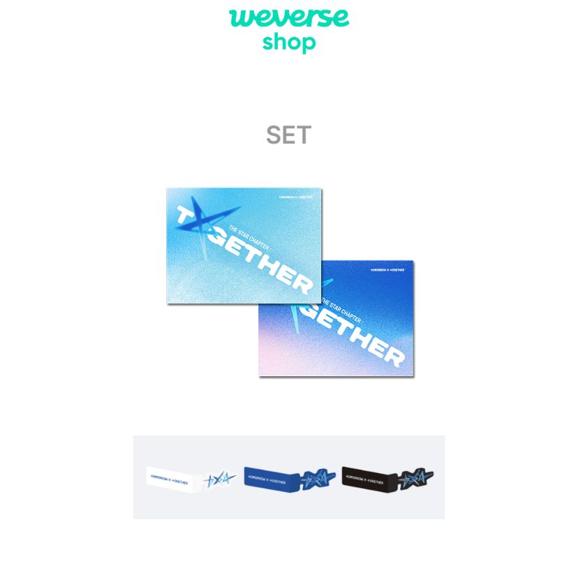 [WV POB] TXT - THE STAR CHAPTER : TOGETHER [Weverse Albums Ver.] SET