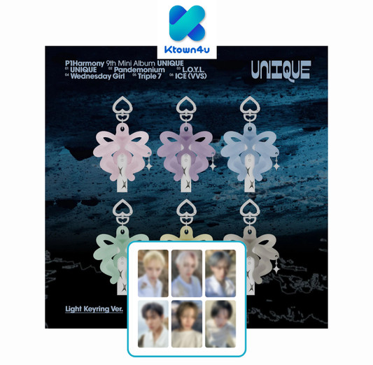 [KTOWN4U POB] P1Harmony - UNIQUE [Light Keyring Ver.]