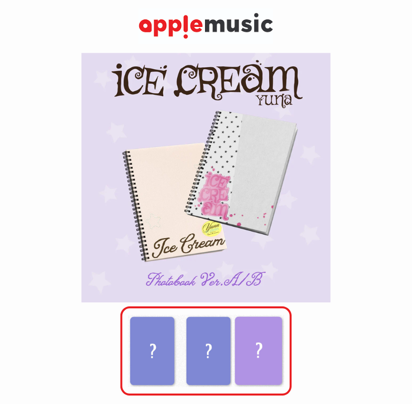 [APPLEMU POB] YUNA (ITZY) - Ice Cream [Photobook Ver.]