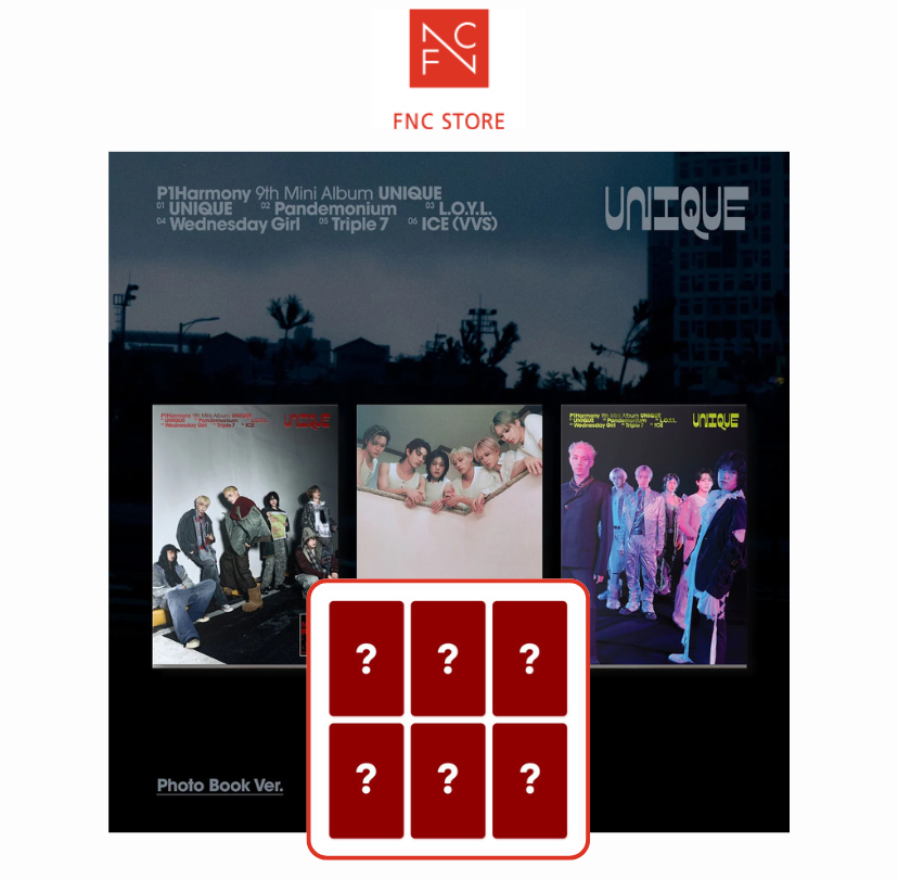 [FNC POB] P1Harmony - UNIQUE [Photobook Ver.]