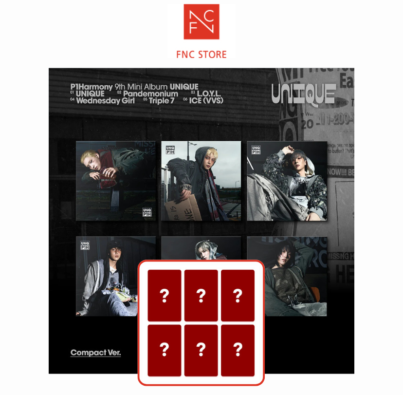 [FNC POB] P1Harmony - UNIQUE [Compact Ver.]