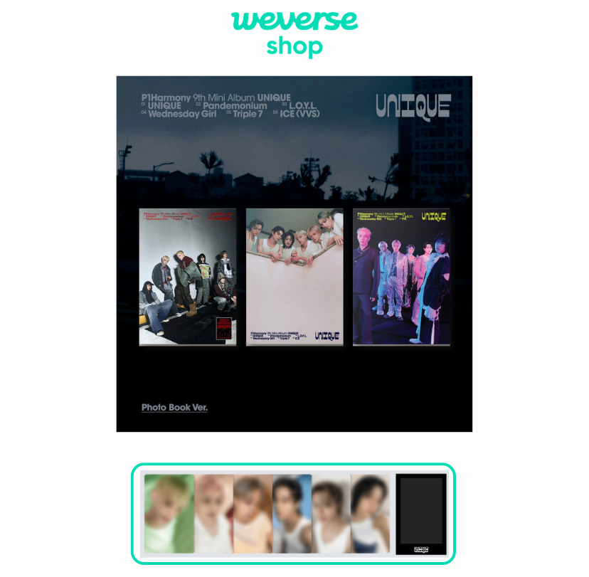 [WV POB] P1Harmony - UNIQUE [Photobook Ver.]