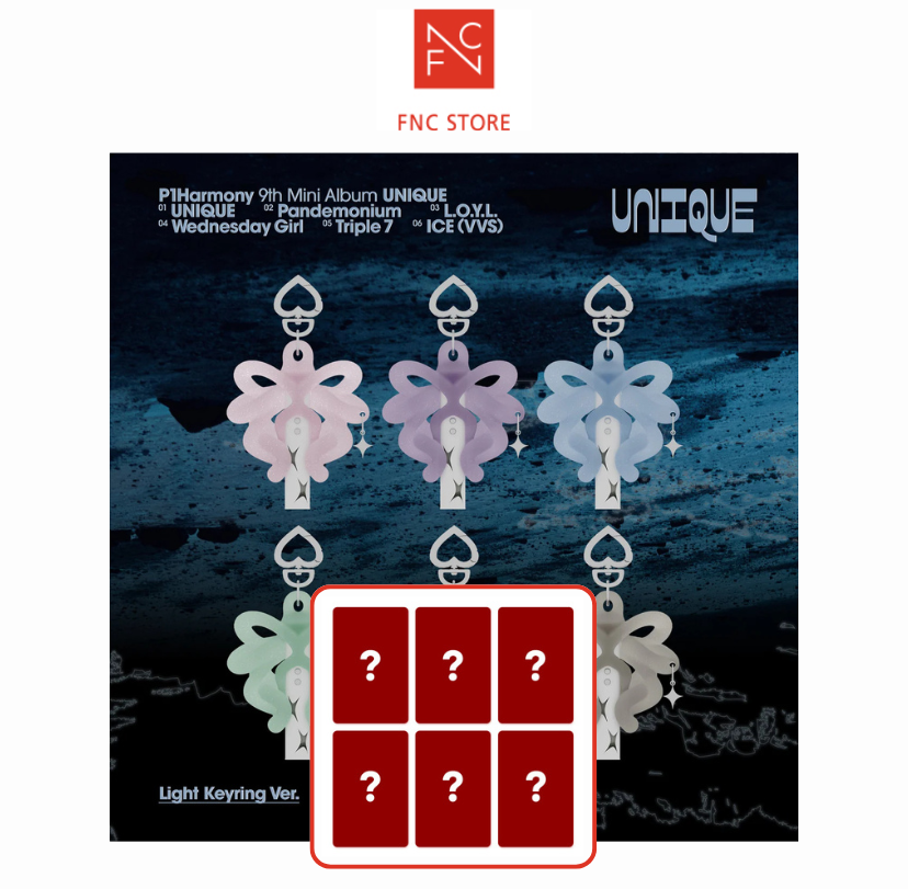 [FNC POB] P1Harmony - UNIQUE [Light Keyring Ver.]
