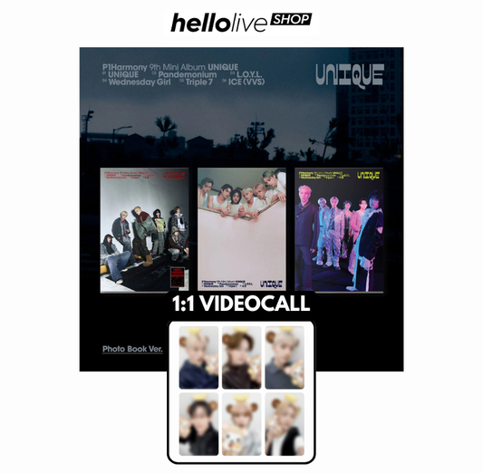 [02/04 HELLOLIVE VC] P1Harmony - UNIQUE [Photobook Ver.]