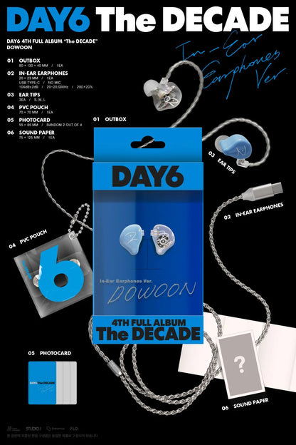 DAY6 - The DECADE [In-Ear Earphones Ver.]