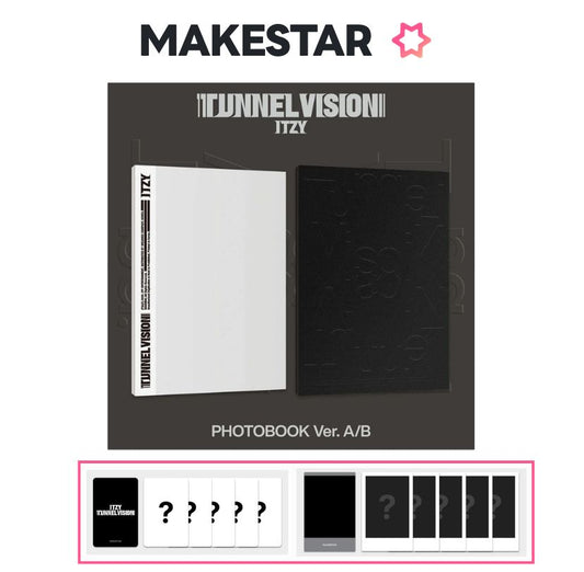 [MAKESTAR POB] ITZY - TUNNEL VISION [Photobook Ver.] SET
