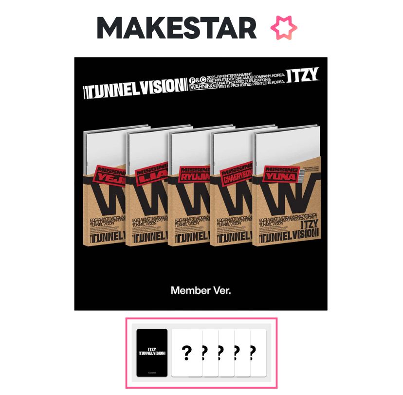 [MAKESTAR POB] ITZY - TUNNEL VISION [Member Ver.] RANDOM