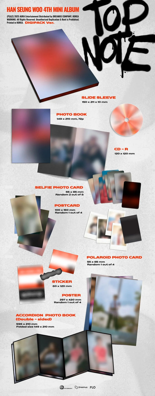 HAN SEUNG WOO (VICTON) - TOP NOTE [Digipack Ver.]