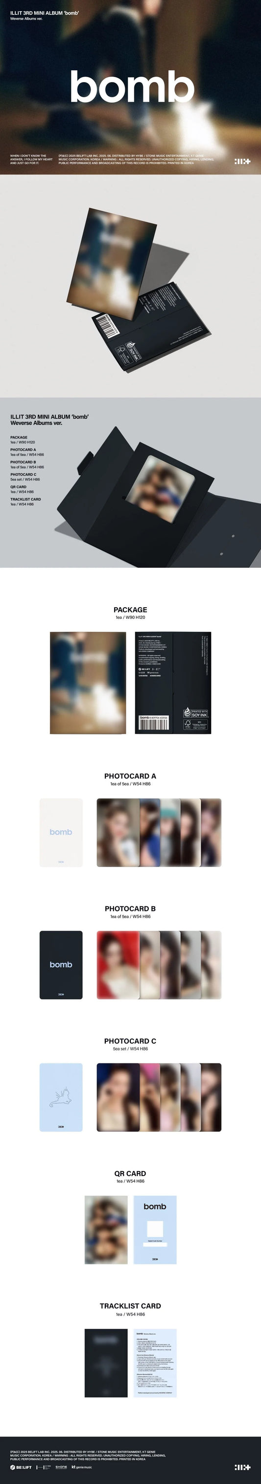 [WV POB] ILLIT - bomb [Weverse Albums Ver.]