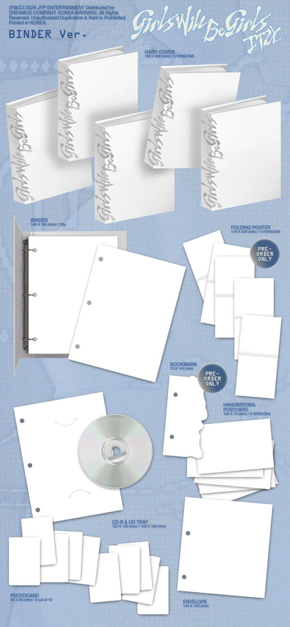 [SOUNDWAVE POB] ITZY - Girls Will Be Girls [Binder Ver.] Random