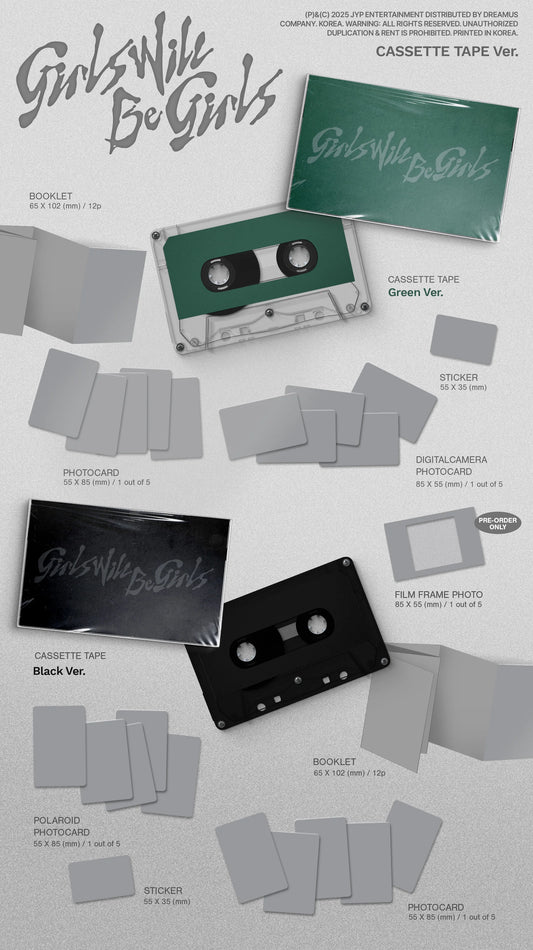 [SOUNDWAVE POB] ITZY - Girls Will Be Girls [Cassette Tape Ver.] Random