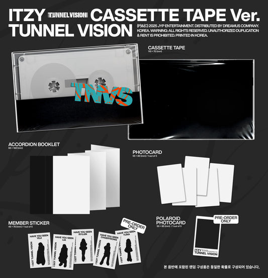 [MAKESTAR POB] ITZY - TUNNEL VISION [Cassette Tape Ver.]