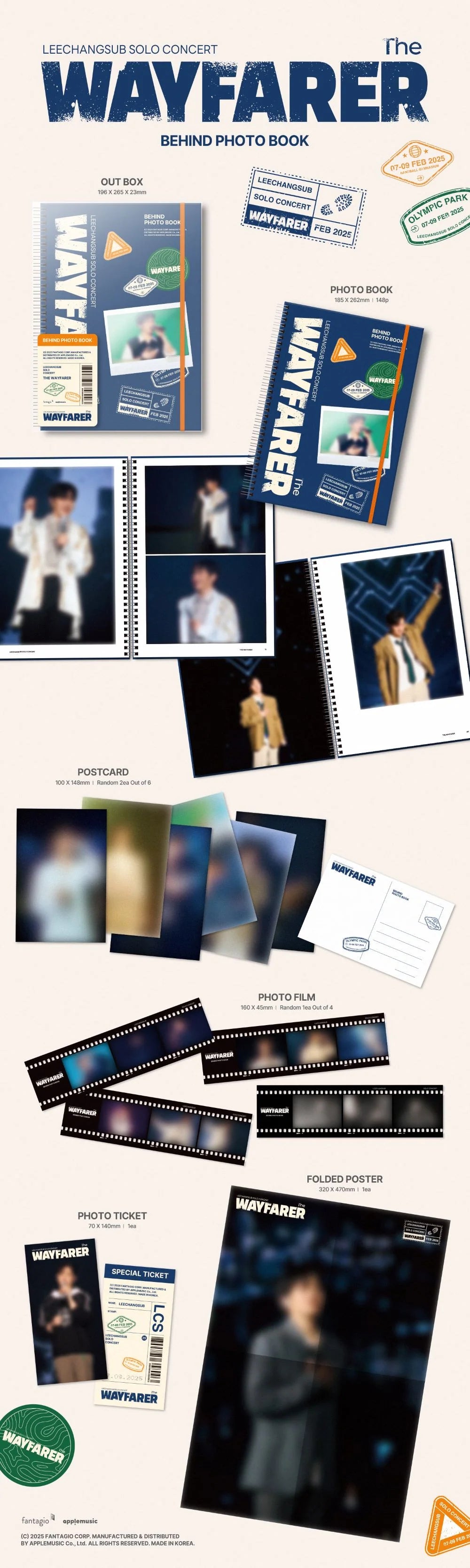LEE CHANG SUB - 2025 SOLO CONCERT [The Wayfarer] ENCORE BEHIND PHOTO BOOK