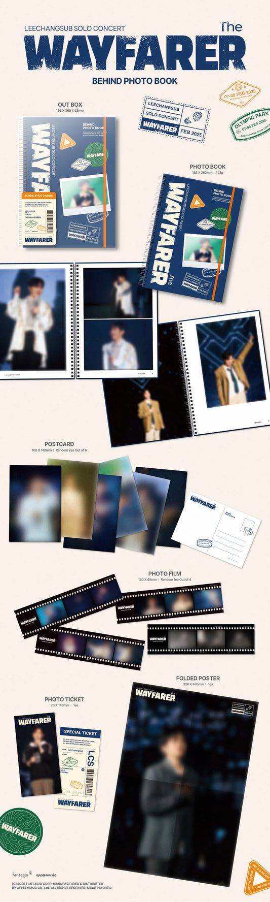 LEE CHANG SUB - 2025 SOLO CONCERT [The Wayfarer] ENCORE BEHIND PHOTO BOOK