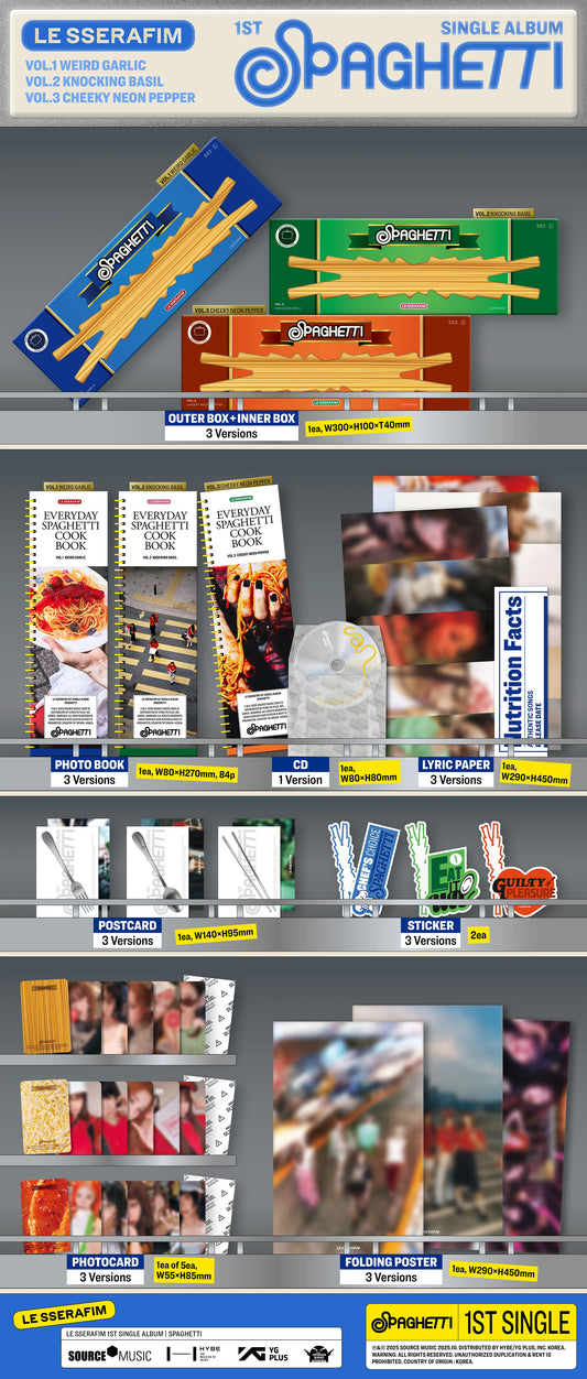 LE SSERAFIM - SPAGHETTI [Standard Ver.]