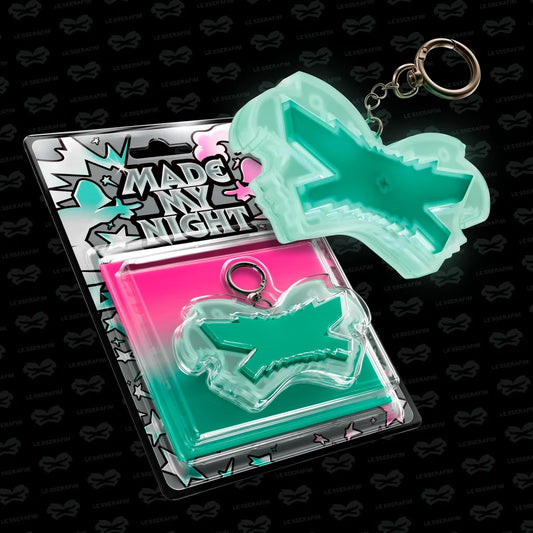 LE SSERAFIM - Made My Night [Glow Clicker Keychain (Mint Ver.)]