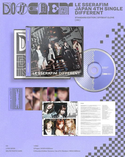 LE SSERAFIM - DIFFERENT [STANDARD EDITION]