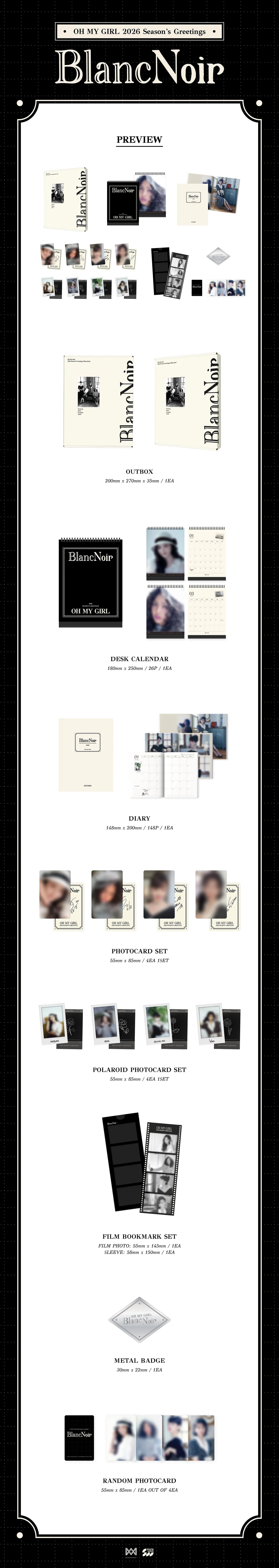 OH MY GIRL - 2026 SEASON'S GREETINGS [Blanc Noir]