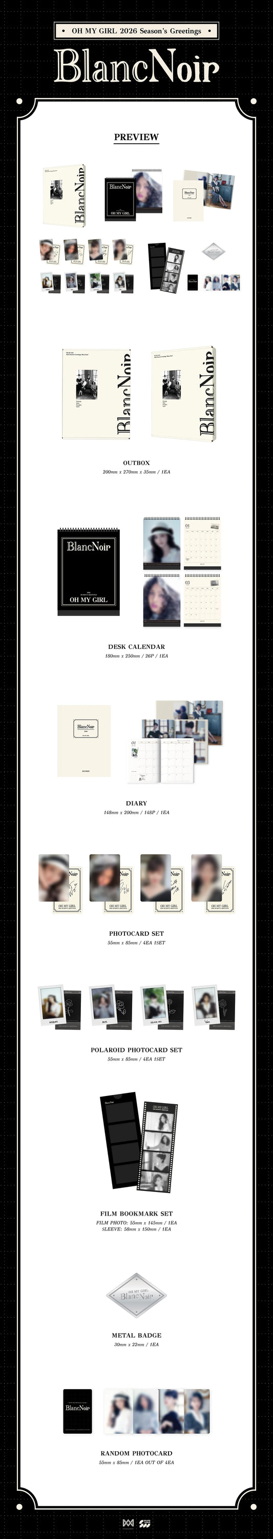 OH MY GIRL - 2026 SEASON'S GREETINGS [Blanc Noir]