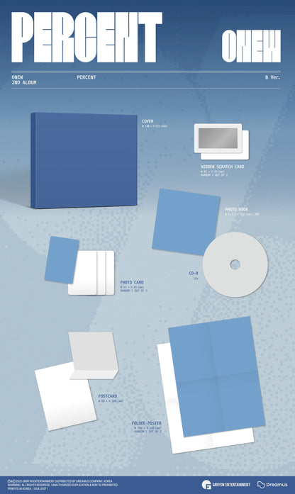 ONEW - PERCENT [Digipack Ver.]
