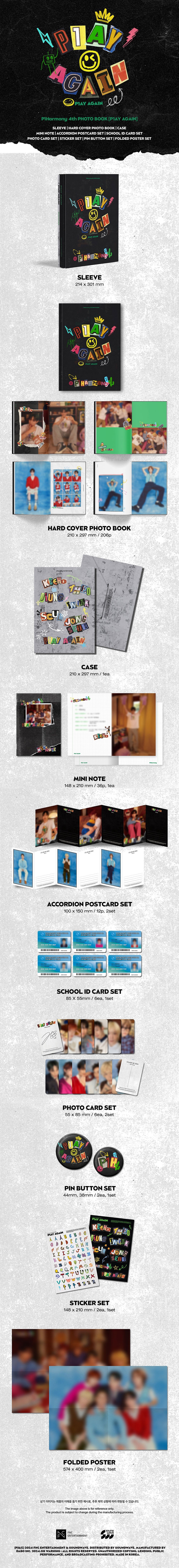 P1Harmony - 4th PHOTO BOOK [P1AY AGAIN]