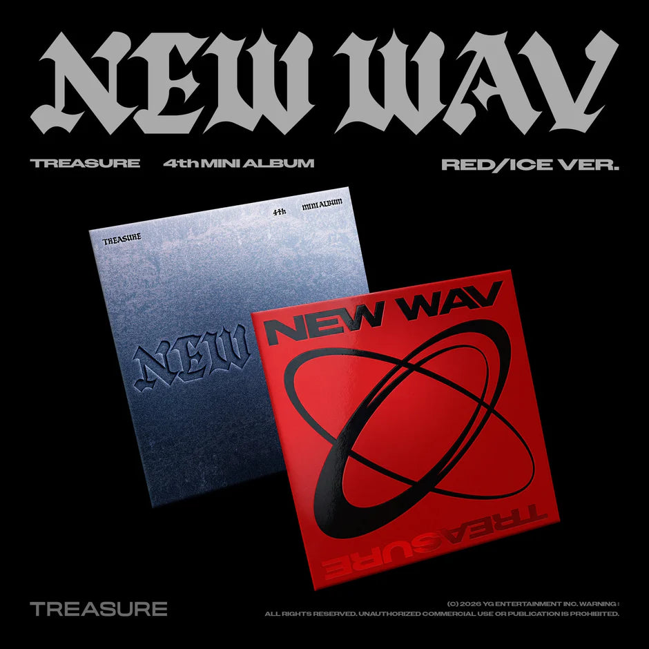 TREASURE - NEW WAV [RED/ICE Ver.]
