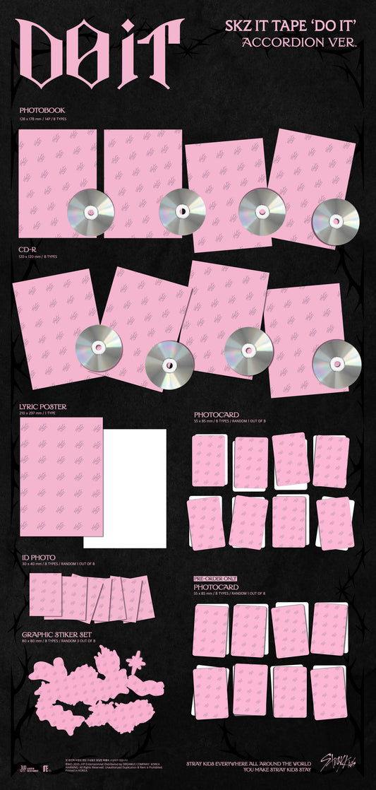 [BDM POB] Stray Kids - SKZ IT TAPE "DO IT" [ACCORDION Ver.] RANDOM