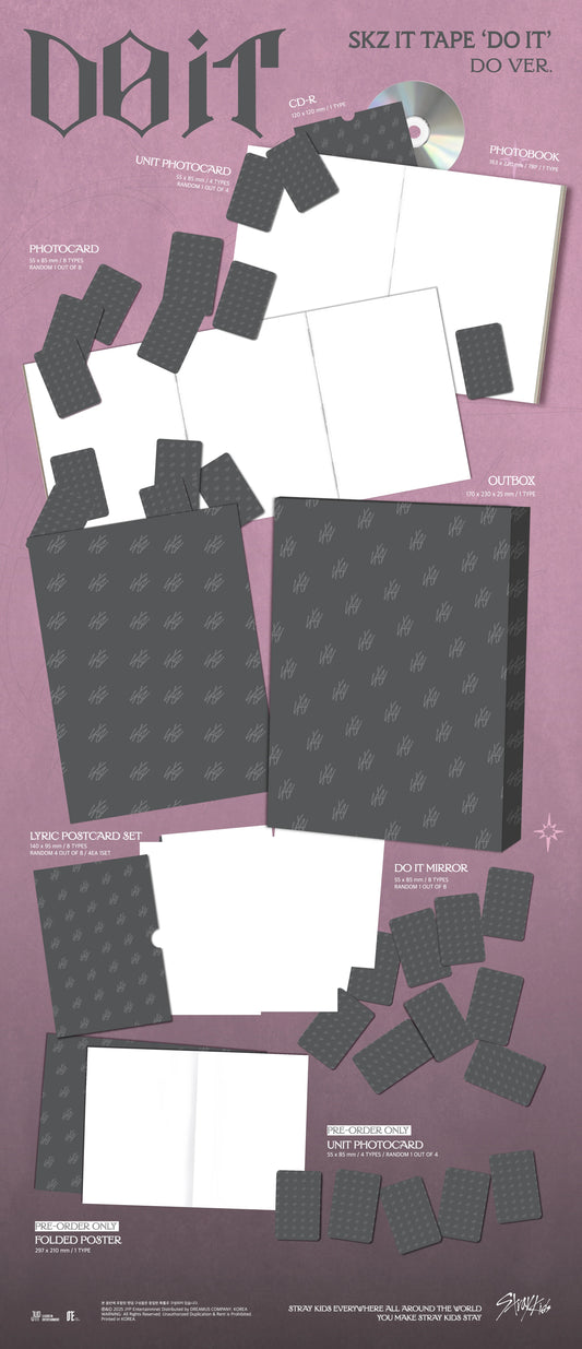 [BDM POB] Stray Kids - SKZ IT TAPE "DO IT" [DO Ver.]