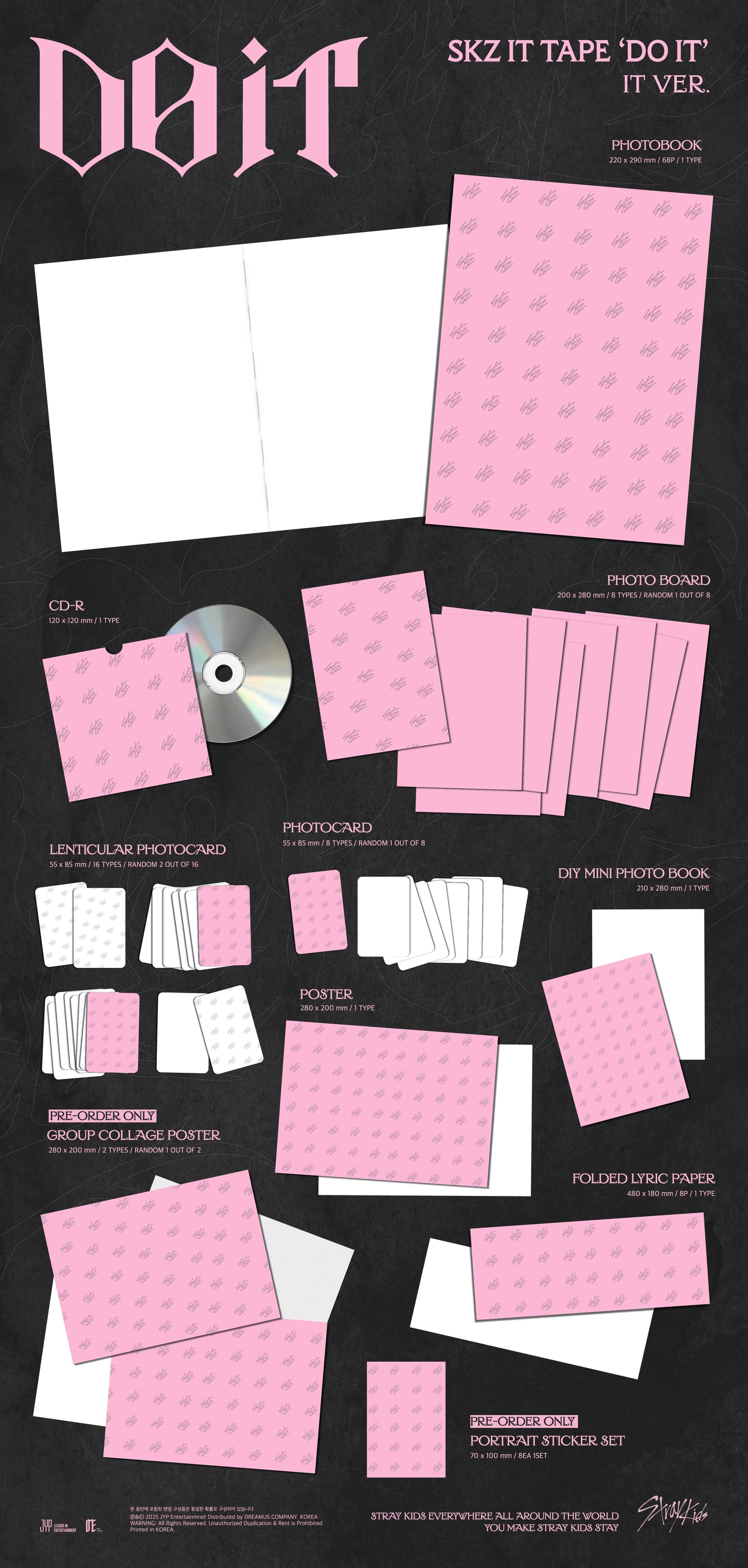 [BDM POB] Stray Kids - SKZ IT TAPE "DO IT" [IT Ver.]