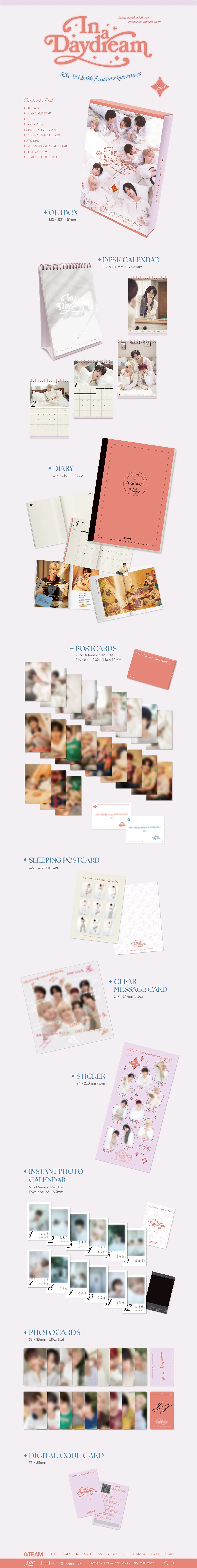[WV POB] &TEAM - 2026 SEASON'S GREETINGS [In a Daydream]